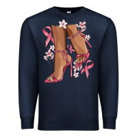 Navy cancer high heels Premium Sweatshirt - MaliasSmallBusiness