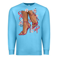 Ocean Blue cancer high heels Premium Sweatshirt - MaliasSmallBusiness