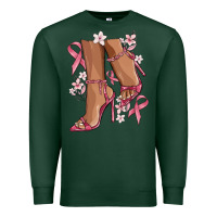 Sports Green cancer high heels Premium Sweatshirt - MaliasSmallBusiness