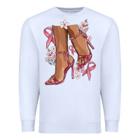 White cancer high heels Premium Sweatshirt - MaliasSmallBusiness