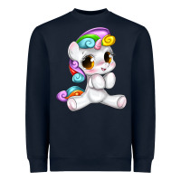 Navy pride cute unicorn Heavyweight Sweatshirt - texasbilliewilder