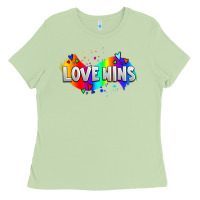 Matcha love wins pride lgbtq Ladies Tee - AdoDesignShop