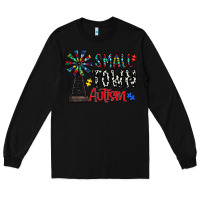 Black small town autism Long Sleeve Tee - CowhideDigitalArt