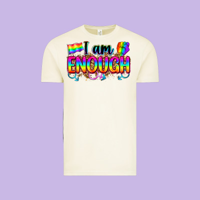 I Am Enough Vintage Tee Designed By Zillion Design Studio