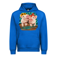Cobalt Cute Couple Pigs Urban Hoodie - Bettercallsaul