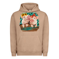 Pigment Burro Cute Couple Pigs Urban Hoodie - Bettercallsaul