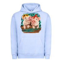 Pigment Grape Ice Cute Couple Pigs Urban Hoodie - Bettercallsaul