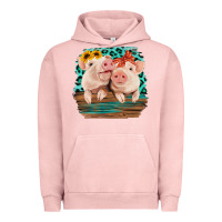 Pigment Salmon Cute Couple Pigs Urban Hoodie - Bettercallsaul
