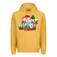 Mustard joy christmas with snowman bbs Premium Hoodie - BundleAndBundleShop