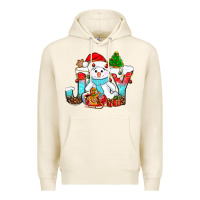 Tofu joy christmas with snowman bbs Premium Hoodie - BundleAndBundleShop