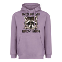 Lavender sweet but will throw hands Heavyweight Hoodie - MaliasSmallBusiness