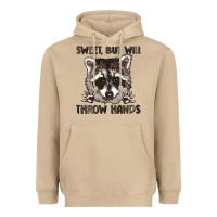 Mushroom sweet but will throw hands Heavyweight Hoodie - MaliasSmallBusiness