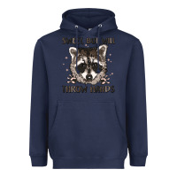 Navy sweet but will throw hands Heavyweight Hoodie - MaliasSmallBusiness
