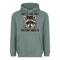 Sage sweet but will throw hands Heavyweight Hoodie - MaliasSmallBusiness