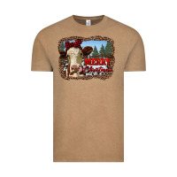 Vintage Coffee merry christmas heifer cow with farm Vintage Tee - RanaPortraitStore