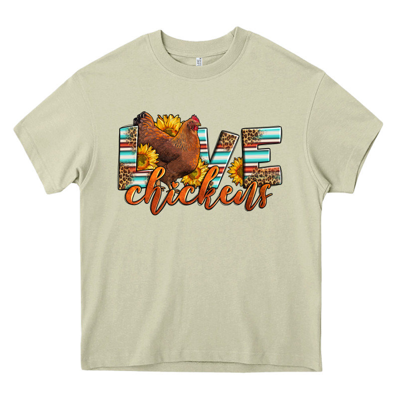 Love Chickens Heavy Core Tee by LillyAllenDesigns | Teevron