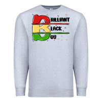 Heather Grey black boy Premium Sweatshirt - MaliasSmallBusiness