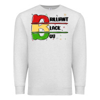 Oatmeal Heather black boy Premium Sweatshirt - MaliasSmallBusiness