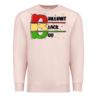 Pale Pink black boy Premium Sweatshirt - MaliasSmallBusiness