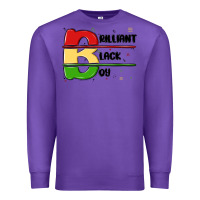 Purple black boy Premium Sweatshirt - MaliasSmallBusiness