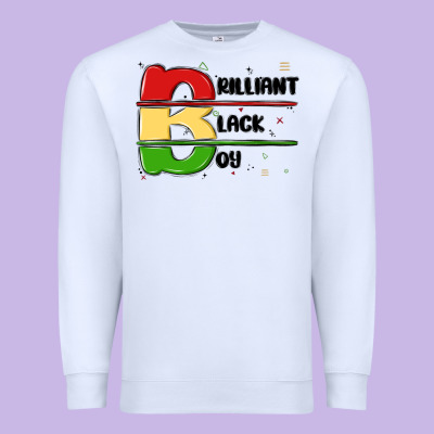 Black Boy Premium Sweatshirt Designed By Maliassmallbusiness