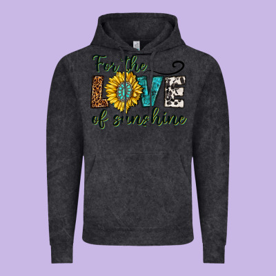 For The Love Of Sunshine Vintage Hoodie Designed By Texasbilliewilder