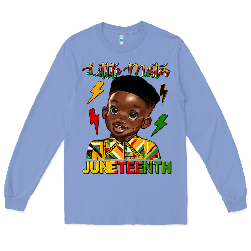 Little Mister Juneteenth Long Sleeve Tee by HRA Design Shop | Teevron