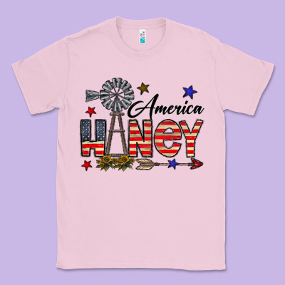 America Honey Classic Tee Designed By Cowhidedigitalart