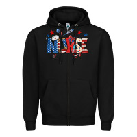 Black american nurse Zipper Hoodie - BundleAndBundleShop