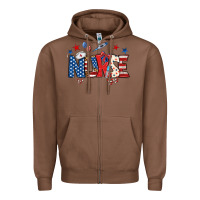 Chestnut american nurse Zipper Hoodie - BundleAndBundleShop
