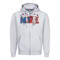 Heather Grey american nurse Zipper Hoodie - BundleAndBundleShop