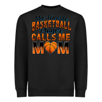 Black my favorite basketball player calls me mom Heavyweight Sweatshirt - Zillion Design Studio