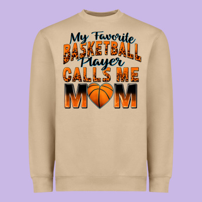 Heavyweight Sweatshirt my favorite basketball player calls me mom