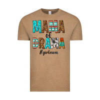 Vintage Coffee mama of drama girl mom Vintage Tee - texasbilliewilder