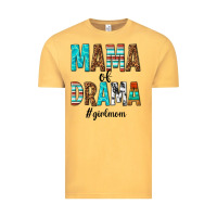 Vintage Mustard mama of drama girl mom Vintage Tee - texasbilliewilder