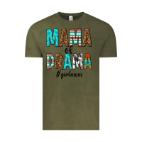 Vintage Olive mama of drama girl mom Vintage Tee - texasbilliewilder