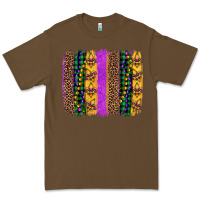 Cacao mardi gras fleur de lis and beads brush stroke Premium Tee - Artiststas
