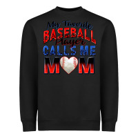 Black my favorite baseball player calls me mom Heavyweight Sweatshirt - Zillion Design Studio