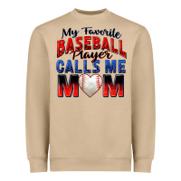 My Favorite Baseball Player Calls Me Mom Heavyweight Sweatshirt | Teevron
