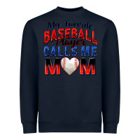 Navy my favorite baseball player calls me mom Heavyweight Sweatshirt - Zillion Design Studio