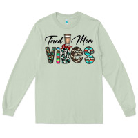 Matcha tired mom vibes Long Sleeve Tee - CowhideDigitalArt