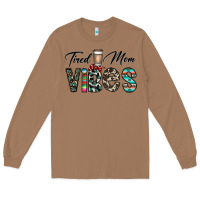 Toasted Coconut tired mom vibes Long Sleeve Tee - CowhideDigitalArt