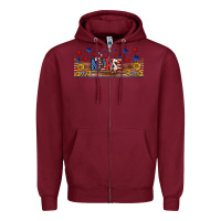 Burgundy american nurse libbey glass Zipper Hoodie - BundleAndBundleShop