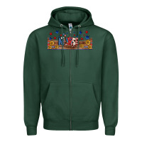 Sports Green american nurse libbey glass Zipper Hoodie - BundleAndBundleShop