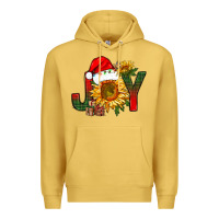 Antique Gold joy christmas with sunflower bbs Premium Hoodie - BundleAndBundleShop
