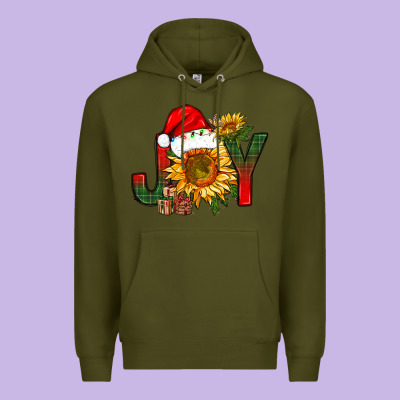 Joy Christmas With Sunflower Bbs Premium Hoodie Designed By Bundleandbundleshop