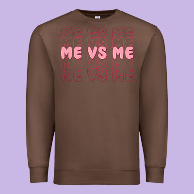 Me Vs Me Premium Sweatshirt Designed By Maliassmallbusiness