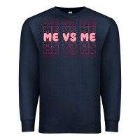 Navy me vs me Premium Sweatshirt - MaliasSmallBusiness