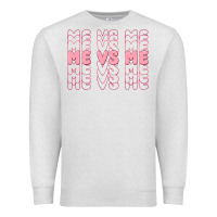 Oatmeal Heather me vs me Premium Sweatshirt - MaliasSmallBusiness