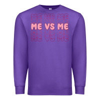 Purple me vs me Premium Sweatshirt - MaliasSmallBusiness